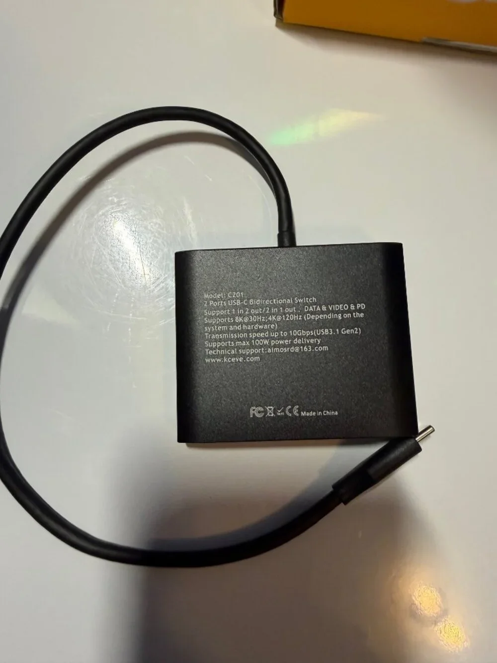 USB C Switch,Bi-Directional USB C Switcher 2 Laptops,USB Type C KVM Switch